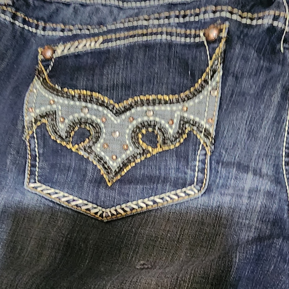 Antique river women's dark denim jeans bootcut - Picture 5 of 11